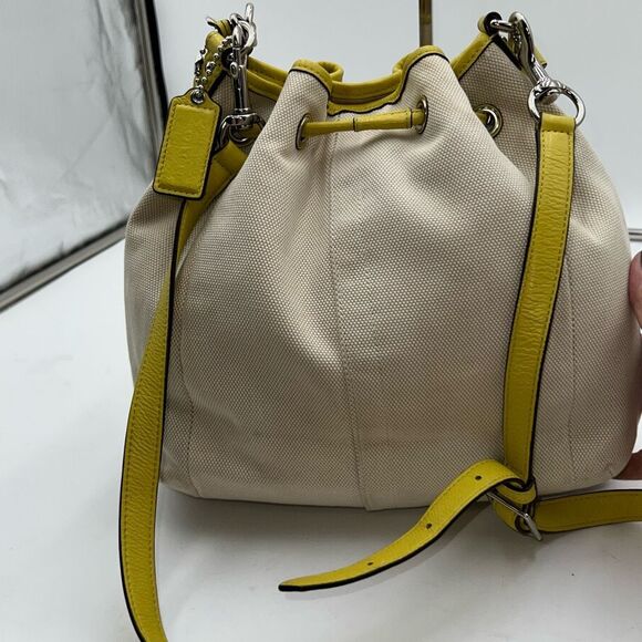 COACH AVERY CANVAS DRAWSTRING SHOULDER BAG - Picture 11 of 11